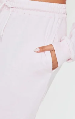 New PrettyLittleThing Wide Leg Sweatpants Baby Pink