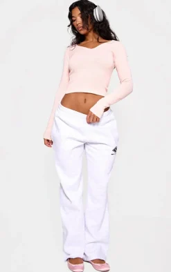 PrettyLittleThing Sweaters*Ballet Fine Knit Basic V Neck Sweater