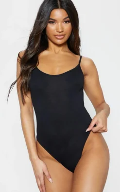 PrettyLittleThing Basic Tops*Basic Cotton Blend Scoop Neck Bodysuit