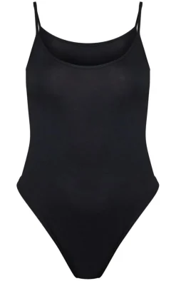PrettyLittleThing Basic Tops*Basic Cotton Blend Scoop Neck Bodysuit