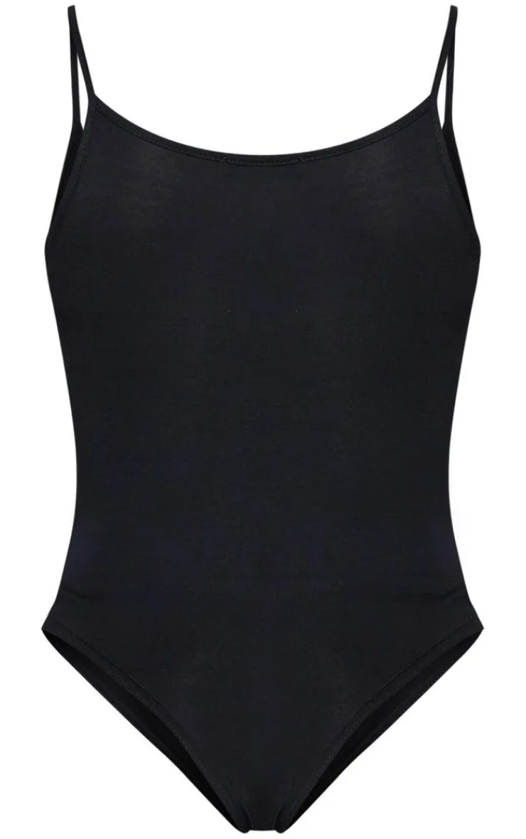 PrettyLittleThing Basic Tops*Basic Cotton Blend Scoop Neck Bodysuit