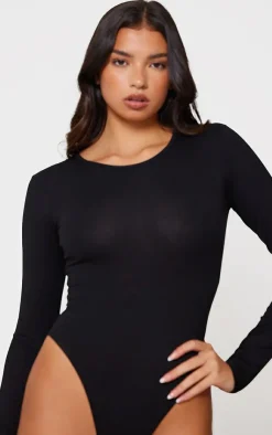 PrettyLittleThing Basic Tops*Basic Cotton Blend Crew Neck Bodysuit