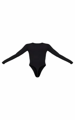 PrettyLittleThing Basic Tops*Basic Cotton Blend Crew Neck Bodysuit