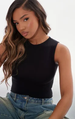 PrettyLittleThing Basic Tops*Basic Cotton Blend Thong Bodysuit