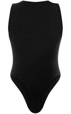 PrettyLittleThing Basic Tops*Basic Cotton Blend Thong Bodysuit