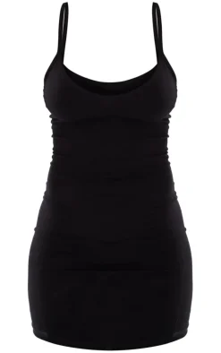 Basic Extreme Plunge Strappy Bodycon Dress-PrettyLittleThing Clearance