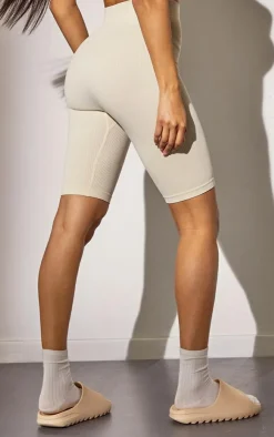 PrettyLittleThing Snatched*Basic Structured Snatched Rib Bike Shorts
