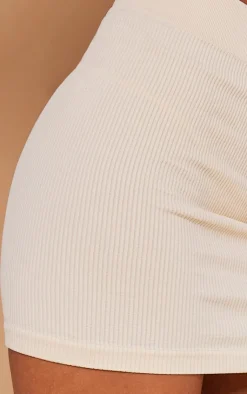 PrettyLittleThing Snatched*Basic Structured Snatched Rib Mini Skirt