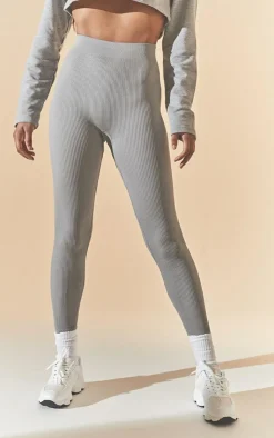 PrettyLittleThing Snatched*Basic Structured Snatched Rib Leggings
