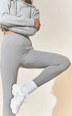 PrettyLittleThing Snatched*Basic Structured Snatched Rib Leggings