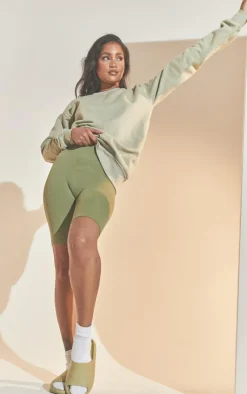 PrettyLittleThing Snatched*Basic Structured Snatched Rib Bike Shorts