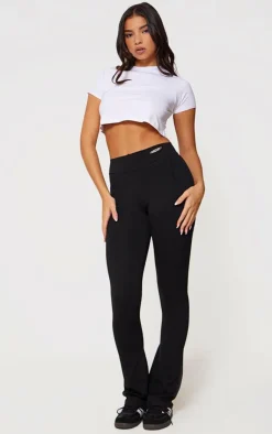 PrettyLittleThing Basic Tops*Basic Roll Sleeve Crop Top