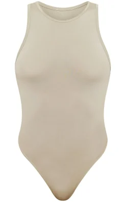 PrettyLittleThing Basic Tops*Basic Slinky Racer Bodysuit