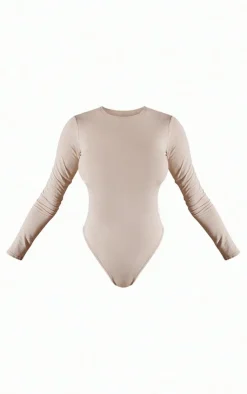 PrettyLittleThing Basic Tops*Basic Crew Neck Long Sleeve Bodysuit