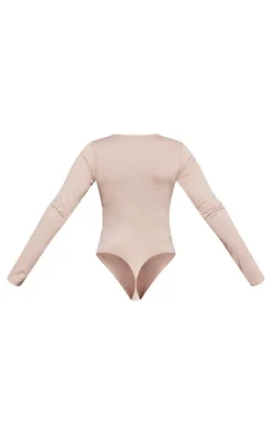 PrettyLittleThing Basic Tops*Basic Crew Neck Long Sleeve Bodysuit