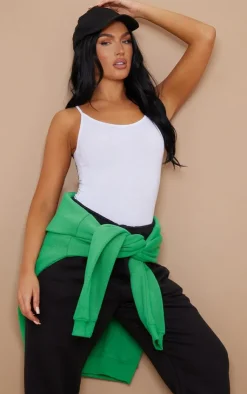 PrettyLittleThing Basic Tops*Basic Cotton Blend Scoop Neck Bodysuit