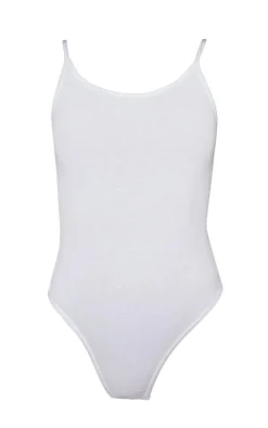 PrettyLittleThing Basic Tops*Basic Cotton Blend Scoop Neck Bodysuit