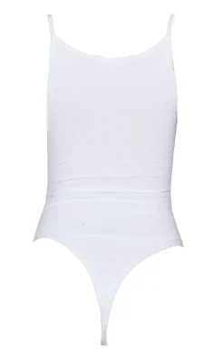 PrettyLittleThing Basic Tops*Basic Cotton Blend Scoop Neck Bodysuit