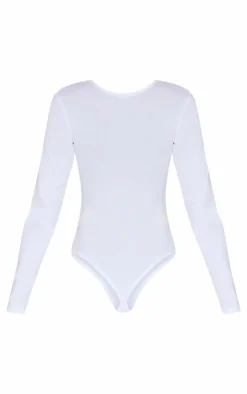 PrettyLittleThing Basic Tops*Basic Cotton Blend Crew Neck Bodysuit