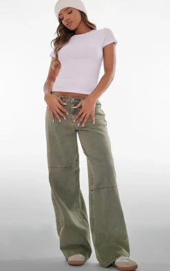 PrettyLittleThing T-Shirts*Basic Cotton Blend Fitted Crew Neck T Shirt