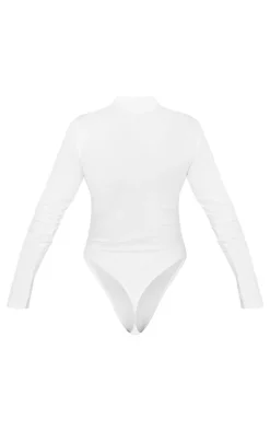 PrettyLittleThing Basic Tops*Basic Cotton Blend Roll Neck Bodysuit