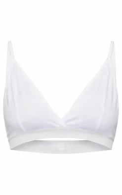 PrettyLittleThing Bralets*Basic Cotton Blend Triangle Bralet