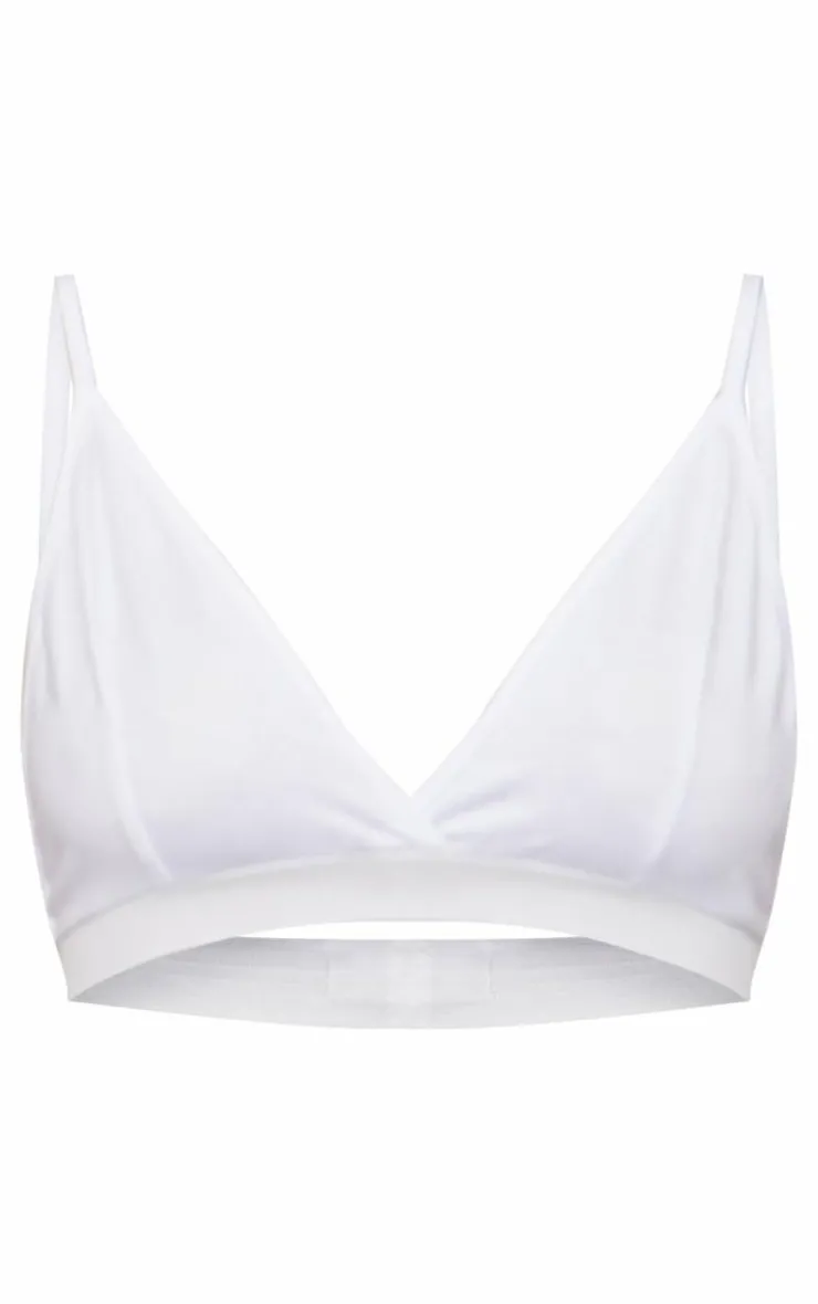 PrettyLittleThing Bralets*Basic Cotton Blend Triangle Bralet