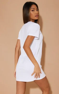 Basic Short Sleeve T Shirt Dress-PrettyLittleThing Clearance
