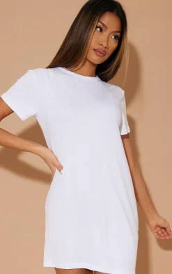 Basic Short Sleeve T Shirt Dress-PrettyLittleThing Clearance