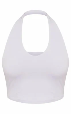 PrettyLittleThing Basic Tops*Basic Slinky Scoop Neck Halter Top