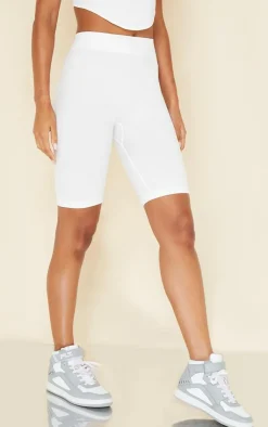 PrettyLittleThing Snatched*Basic Structured Snatched Rib Bike Shorts