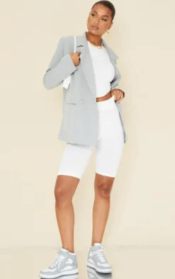 PrettyLittleThing Snatched*Basic Structured Snatched Rib Bike Shorts