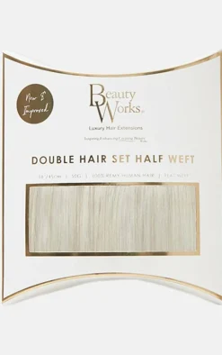 PrettyLittleThing Hair Extensions*Beauty Works Double Hair Set Weft Clip In 18 Inch 50 Grams
