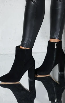 PrettyLittleThing Heeled Boots*Behati Faux Suede Ankle Boots