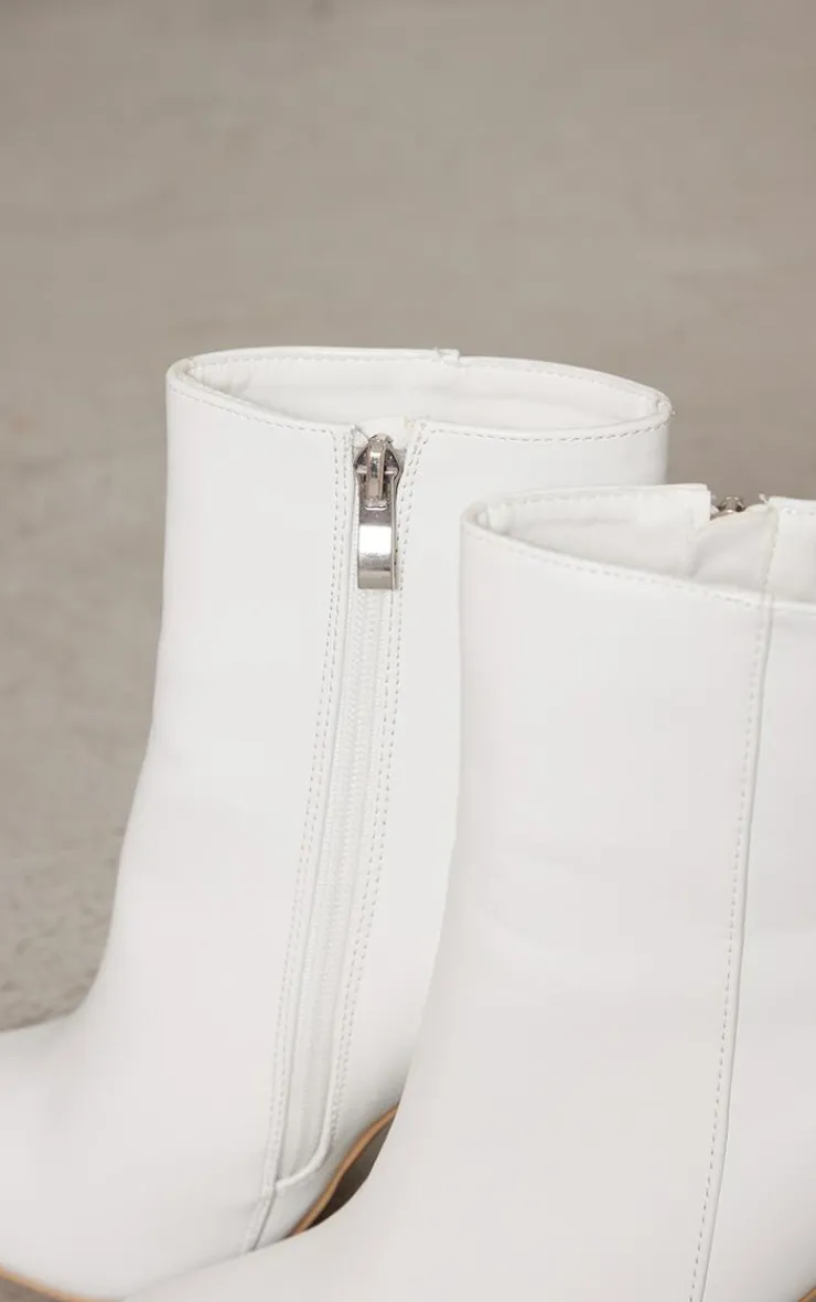 PrettyLittleThing Heeled Boots*Behati Faux Leather Ankle Boot