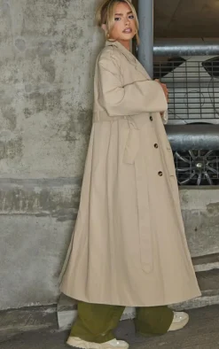 PrettyLittleThing Trench Coats*Belted Double Breasted Trench Coat