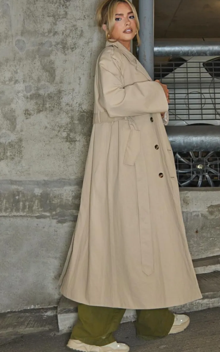 PrettyLittleThing Trench Coats*Belted Double Breasted Trench Coat