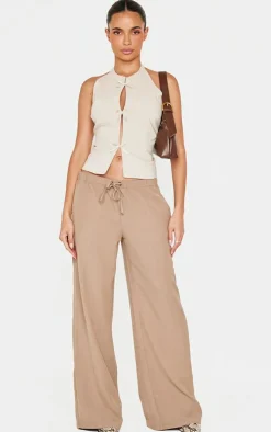 PrettyLittleThing Sleeveless Tops*Bow Detail Long Top