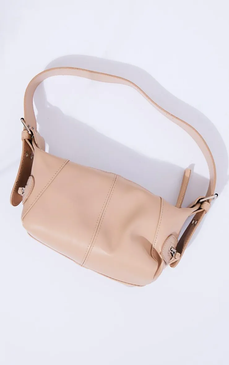 PrettyLittleThing Shoulder Bags*Buckle Slouchy Rectangular Shoulder Bag