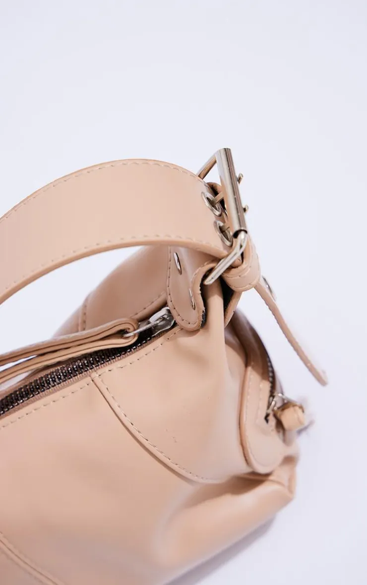 PrettyLittleThing Shoulder Bags*Buckle Slouchy Rectangular Shoulder Bag