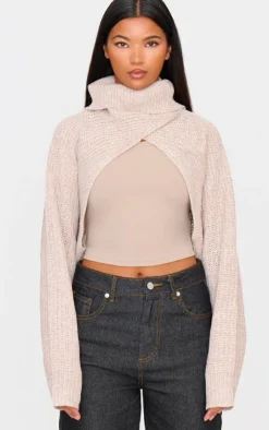 PrettyLittleThing Sweaters*Extreme Cropped Knit Sweater
