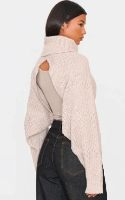 PrettyLittleThing Sweaters*Extreme Cropped Knit Sweater