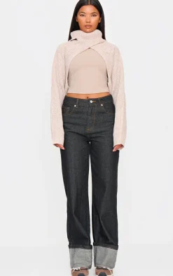 PrettyLittleThing Sweaters*Extreme Cropped Knit Sweater