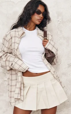 PrettyLittleThing Shirts*Lightweight Check Oversized Shirt