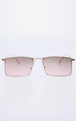 PrettyLittleThing Visor Sunglasses*Square Frame Slim Aviator Sunglasses