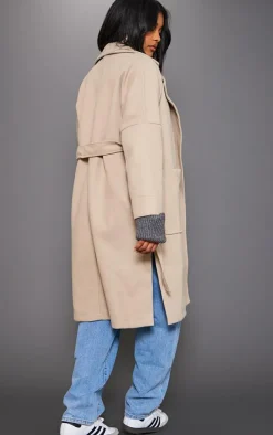 PrettyLittleThing Wool Coats*Wool Look Oversized Coat