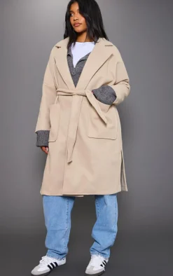 PrettyLittleThing Wool Coats*Wool Look Oversized Coat