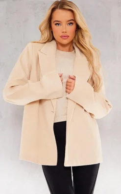 PrettyLittleThing Wool Coats*Wool Look Tailored Blazer