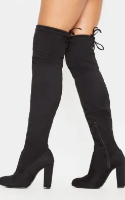 PrettyLittleThing High Heels*Bess Faux Suede Heel Thigh Boots