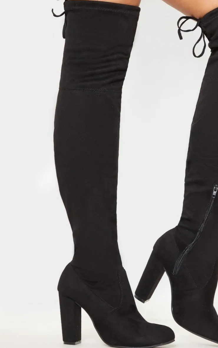 PrettyLittleThing High Heels*Bess Faux Suede Heel Thigh Boots